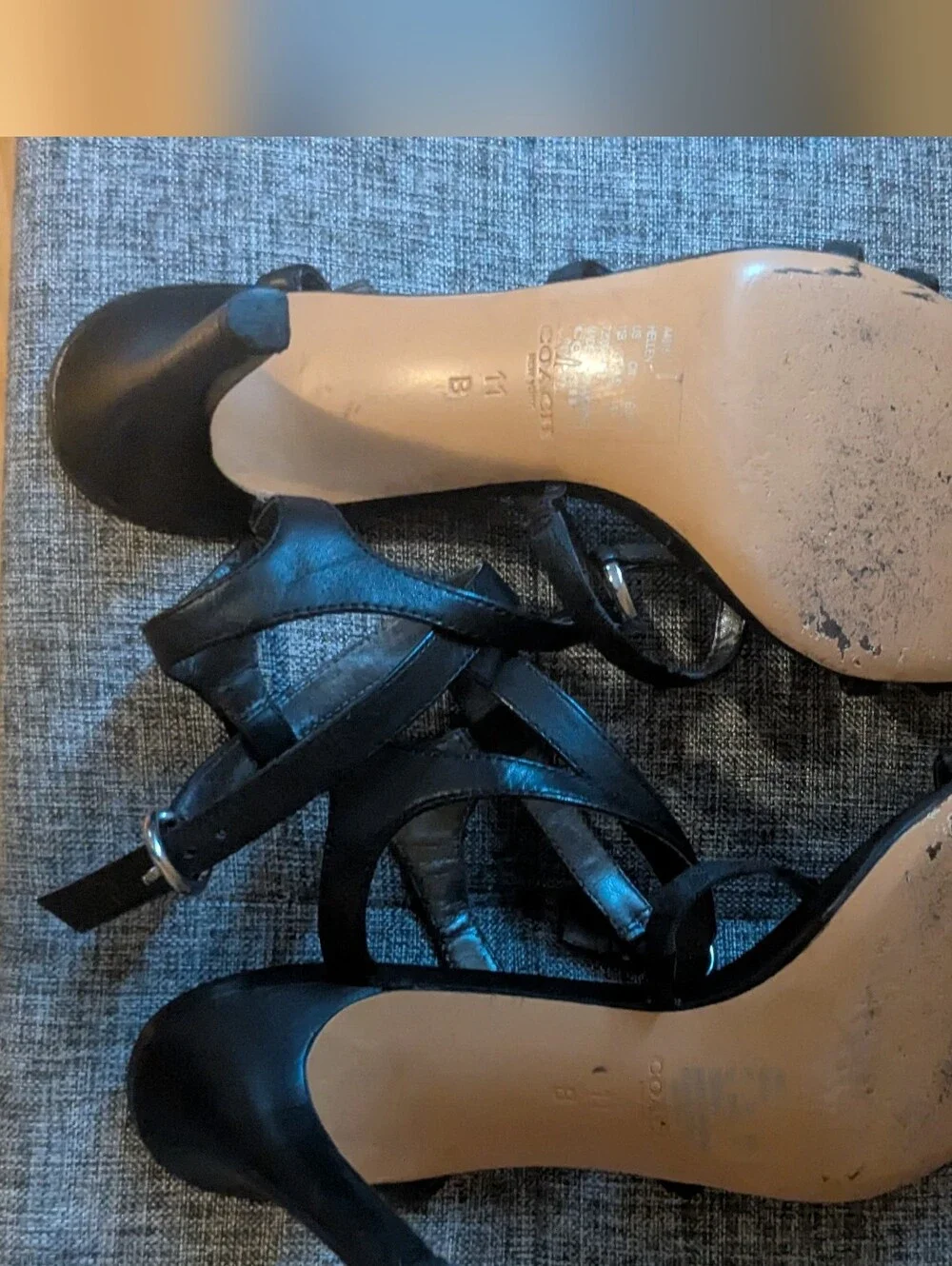 Coach Black Strappy Herls